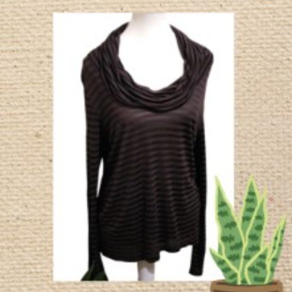 MARC AUREL brown black long sleeves light stripes top t-shirt blouse EUR… - Picture 1 of 10